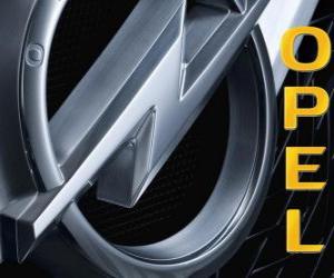 Puzzle Opel, Όπελ λογότυπο, γερμανικά μάρκα αυτοκινήτου